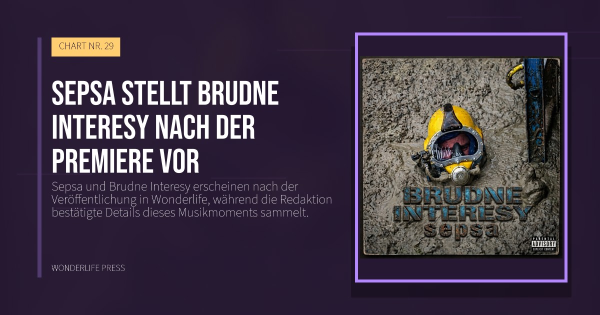 Wonderlife Press: Sepsa stellt Brudne Interesy nach der Premiere vor. Veröffentlichungscover. CHART NR. 29.