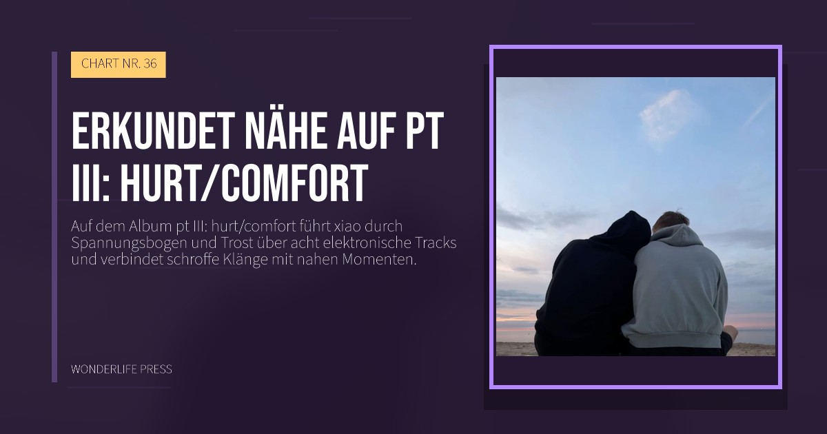 Wonderlife Press: Erkundet Nähe auf pt III: hurt/comfort. Veröffentlichungscover. CHART NR. 36.