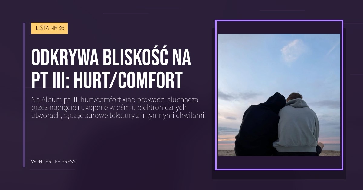 Wonderlife Press: Odkrywa bliskość na pt III: hurt/comfort. okładka wydawnictwa. LISTA NR 36.