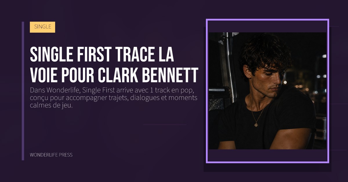 Wonderlife Press: Single First trace la voie pour Clark Bennett. pochette de la sortie. SINGLE.