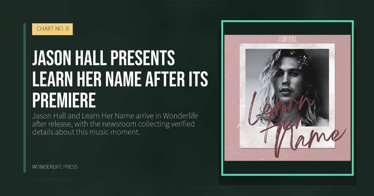 Wonderlife Press: Jason Hall presents Learn Her Name after its premiere. release artwork. CHART NO. 8.