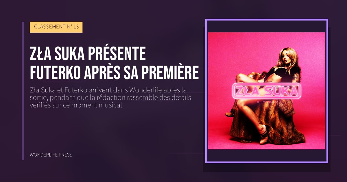 Wonderlife Press: Zła Suka présente Futerko après sa première. pochette de la sortie. CLASSEMENT N° 13.
