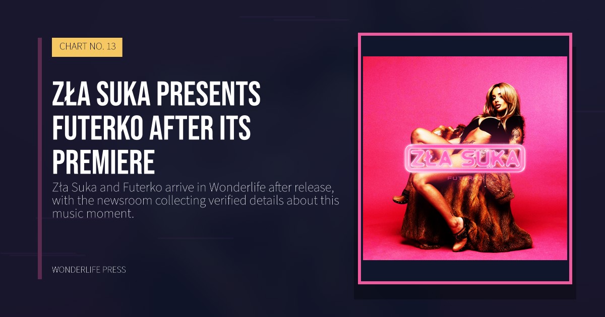 Wonderlife Press: Zła Suka presents Futerko after its premiere. release artwork. CHART NO. 13.