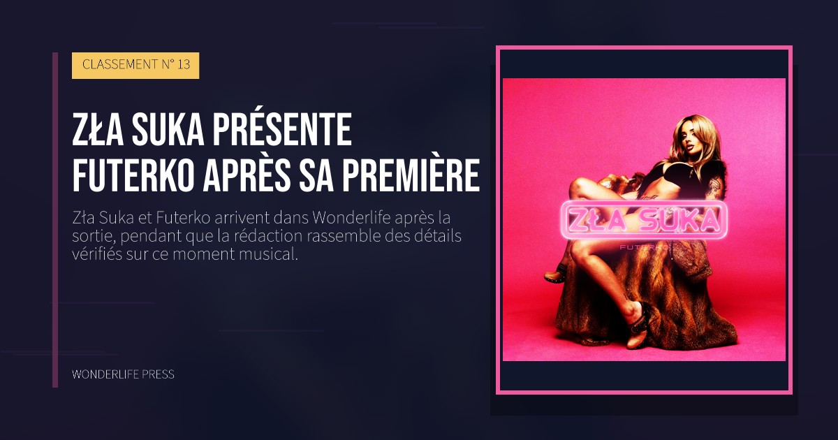 Wonderlife Press: Zła Suka présente Futerko après sa première. pochette de la sortie. CLASSEMENT N° 13.
