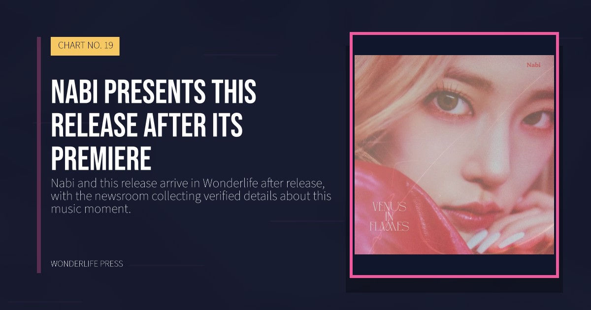Wonderlife Press: Nabi presents this release after its premiere. release artwork. CHART NO. 19.