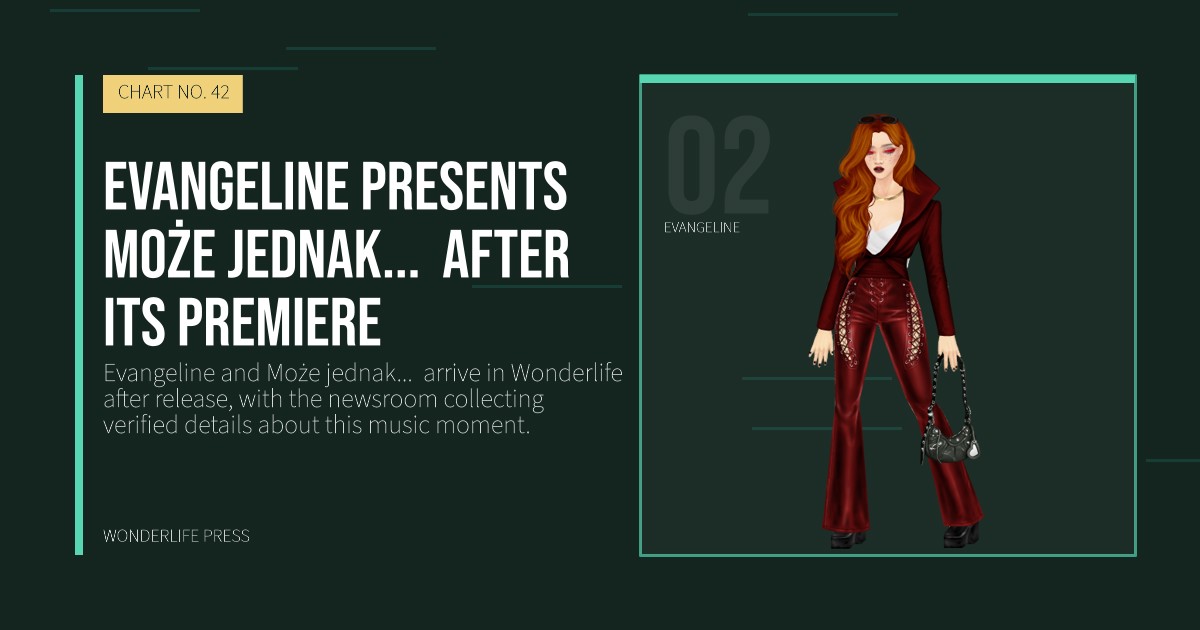 Wonderlife Press: Evangeline presents Może jednak...  after its premiere. artist portrait. CHART NO. 42.
