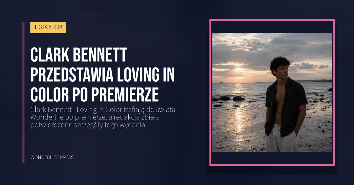 Wonderlife Press: Clark Bennett przedstawia Loving in Color po premierze. okładka wydawnictwa. LISTA NR 14.