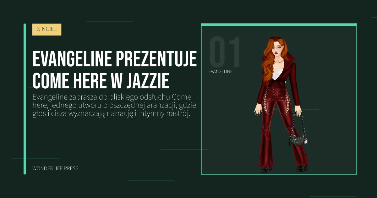 Wonderlife Press: Evangeline prezentuje Come here w jazzie. portret artystów. SINGIEL.