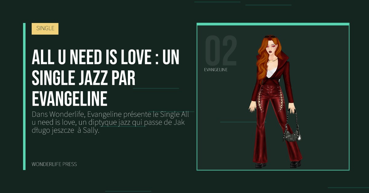 Wonderlife Press: All u need is love : un Single jazz par Evangeline. portrait des artistes. SINGLE.