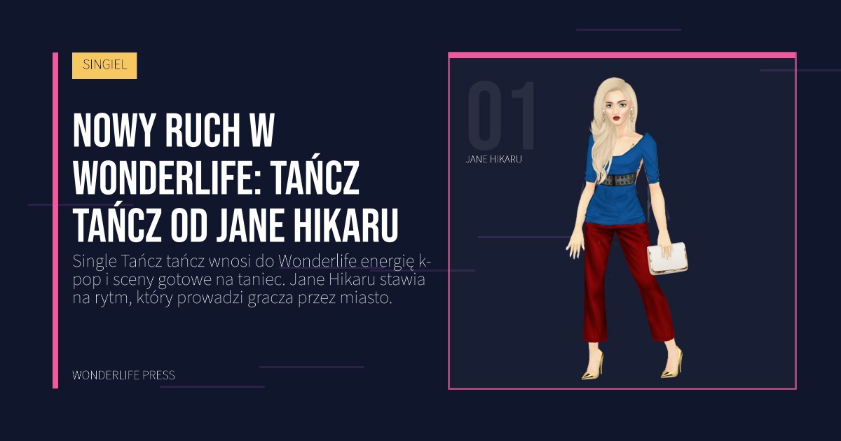 Wonderlife Press: Nowy ruch w Wonderlife: Tańcz tańcz od Jane Hikaru. portret artystów. SINGIEL.