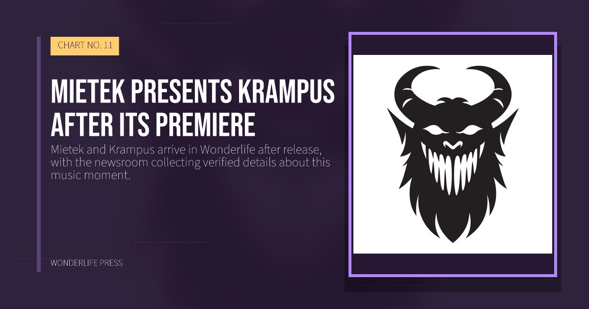 Wonderlife Press: Mietek presents Krampus after its premiere. release artwork. CHART NO. 11.