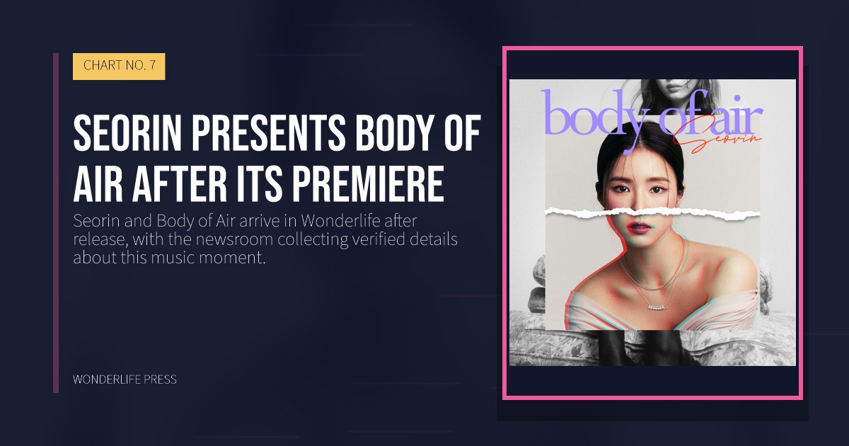 Wonderlife Press: Seorin presents Body of Air after its premiere. release artwork. CHART NO. 7.