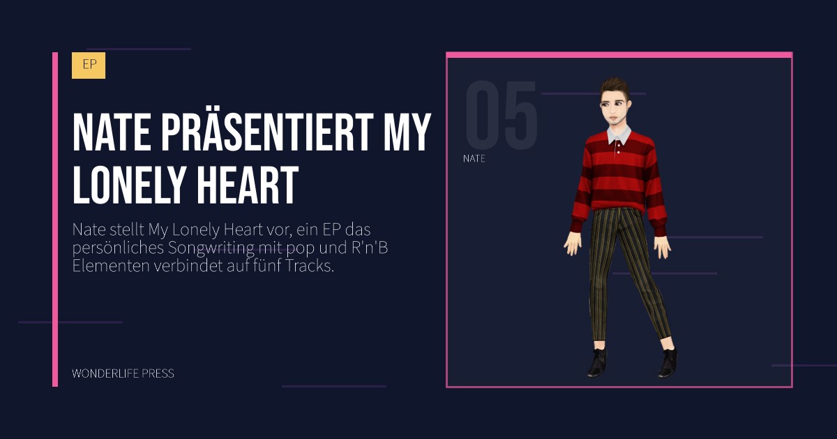 Wonderlife Press: Nate präsentiert My Lonely Heart. Künstlerporträt. EP.