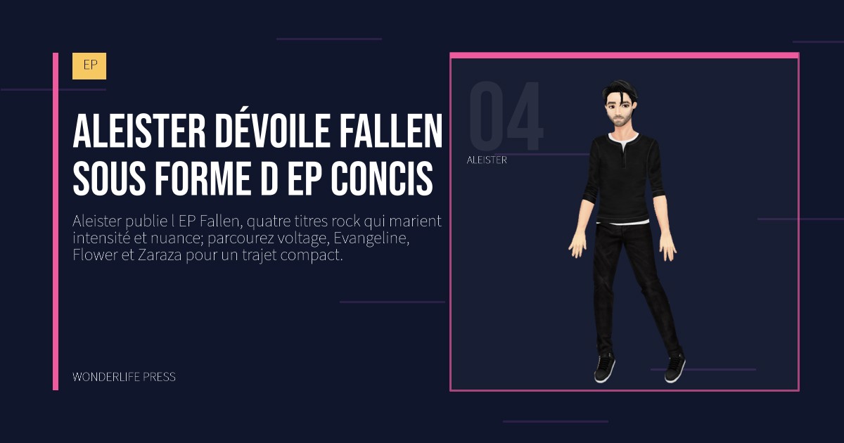 Wonderlife Press: Aleister dévoile Fallen sous forme d EP concis. portrait des artistes. EP.