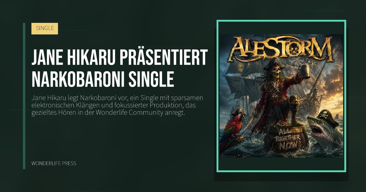 Wonderlife Press: Jane Hikaru präsentiert Narkobaroni Single. Veröffentlichungscover. SINGLE.