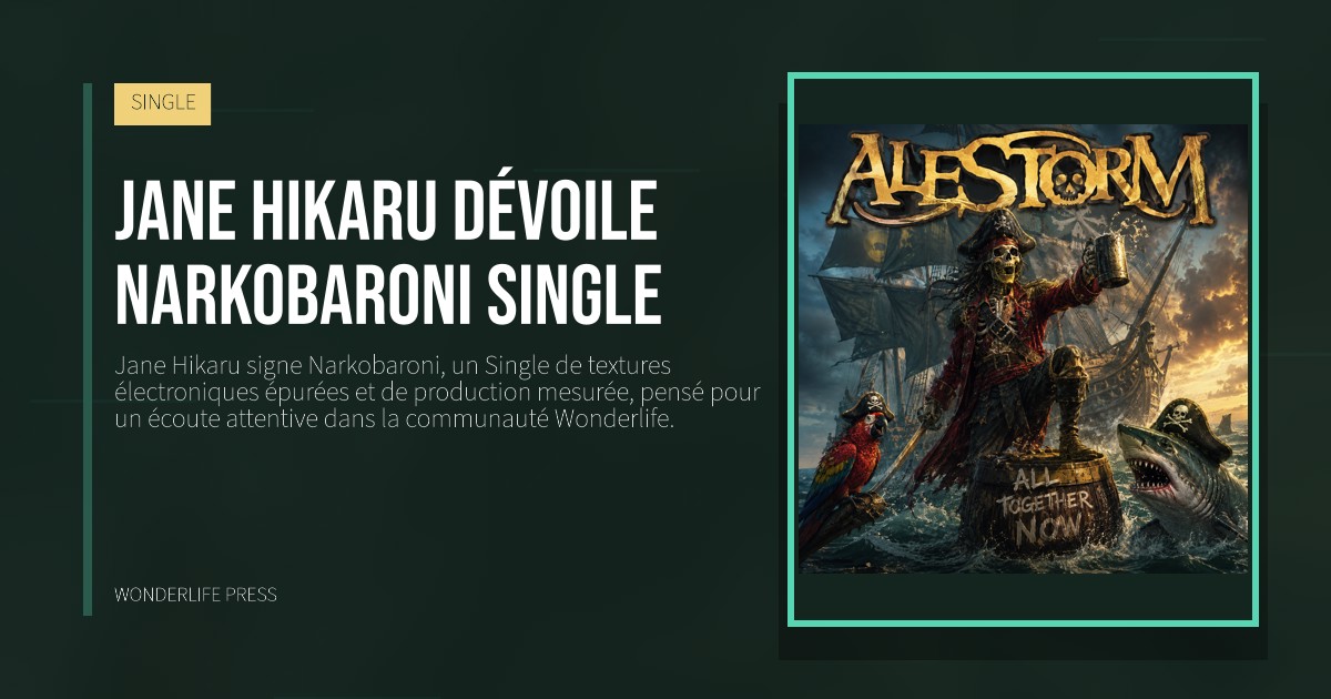 Wonderlife Press: Jane Hikaru dévoile Narkobaroni Single. pochette de la sortie. SINGLE.