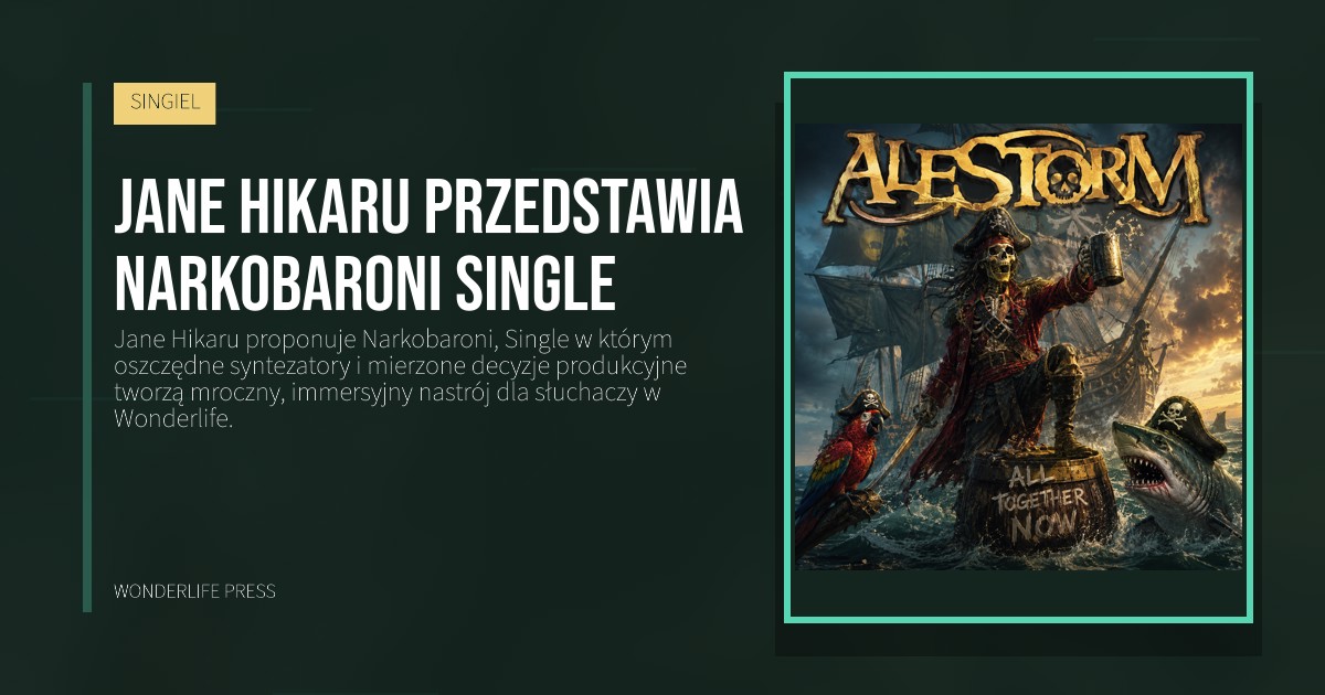 Wonderlife Press: Jane Hikaru przedstawia Narkobaroni Single. okładka wydawnictwa. SINGIEL.