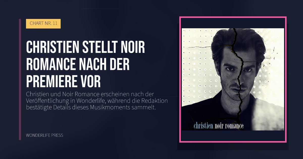 Wonderlife Press: Christien stellt Noir Romance nach der Premiere vor. Veröffentlichungscover. CHART NR. 11.