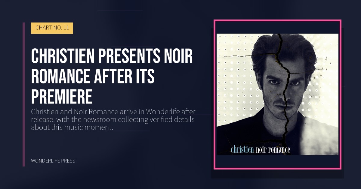 Wonderlife Press: Christien presents Noir Romance after its premiere. release artwork. CHART NO. 11.