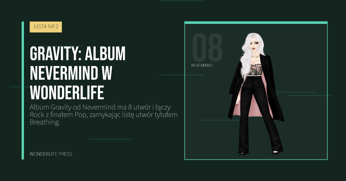 Wonderlife Press: Gravity: album Nevermind w Wonderlife. portret artystów. LISTA NR 2.