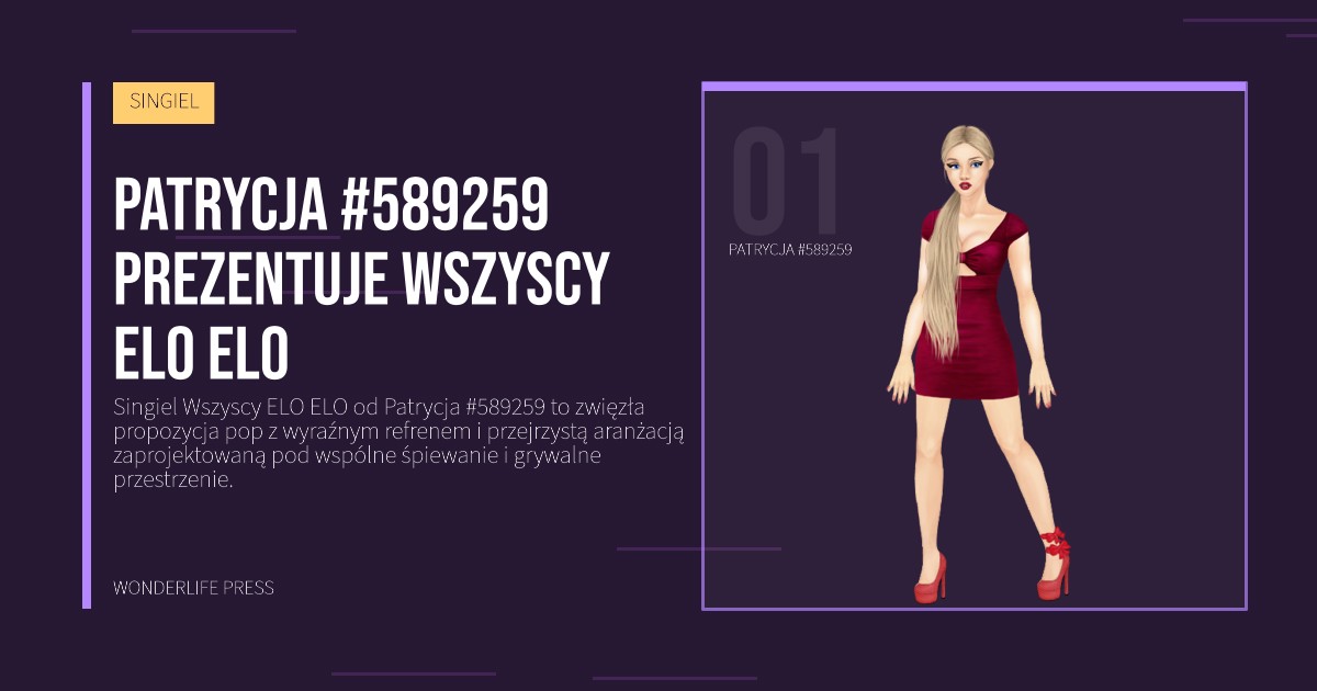 Wonderlife Press: Patrycja #589259 prezentuje Wszyscy ELO ELO. portret artystów. SINGIEL.