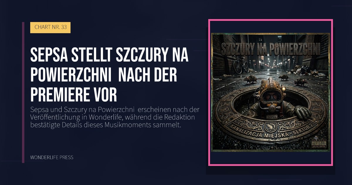 Wonderlife Press: Sepsa stellt Szczury na Powierzchni  nach der Premiere vor. Veröffentlichungscover. CHART NR. 33.