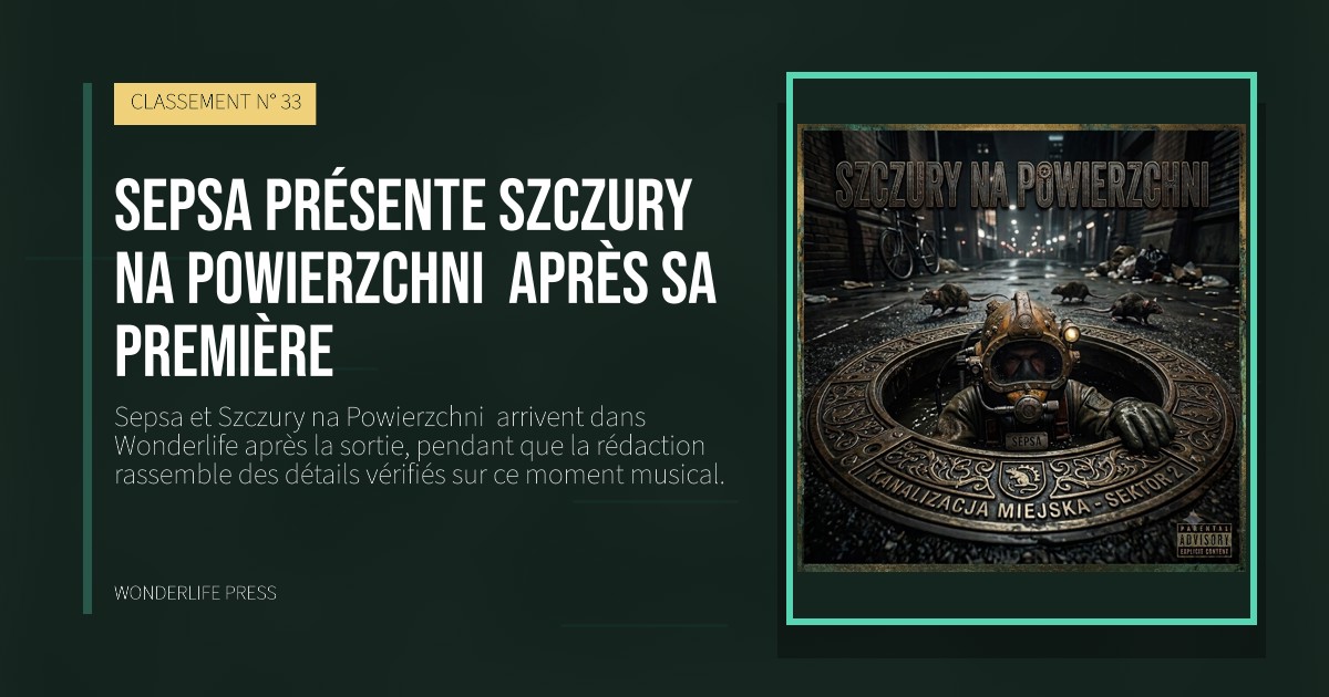 Wonderlife Press: Sepsa présente Szczury na Powierzchni après sa première. pochette de la sortie. CLASSEMENT N° 33.