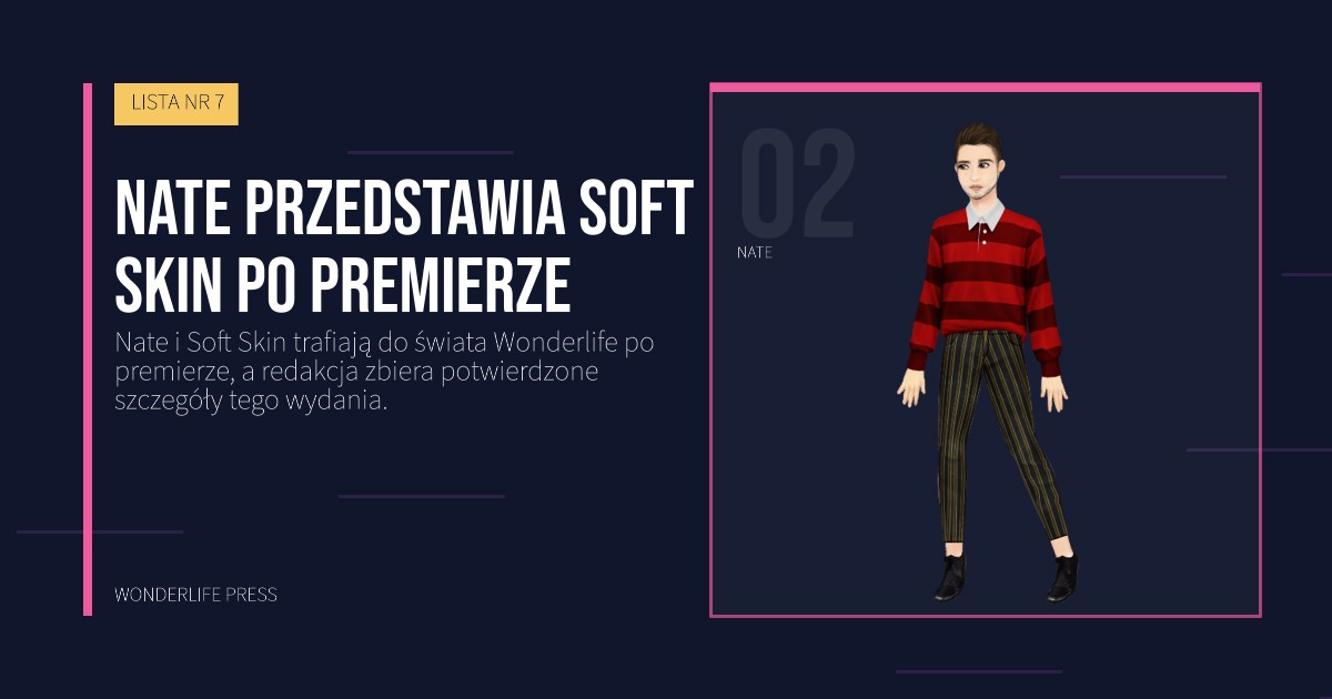 Wonderlife Press: Nate przedstawia Soft Skin po premierze. portret artystów. LISTA NR 7.