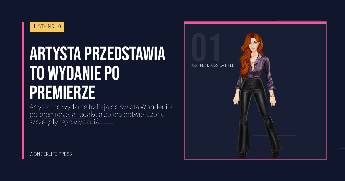 Wonderlife Press: Artysta przedstawia to wydanie po premierze. portret artystów. LISTA NR 10.