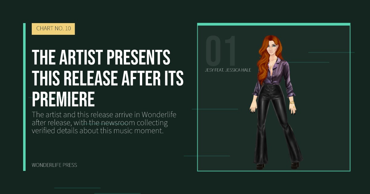 Wonderlife Press: The artist presents this release after its premiere. artist portrait. CHART NO. 10.