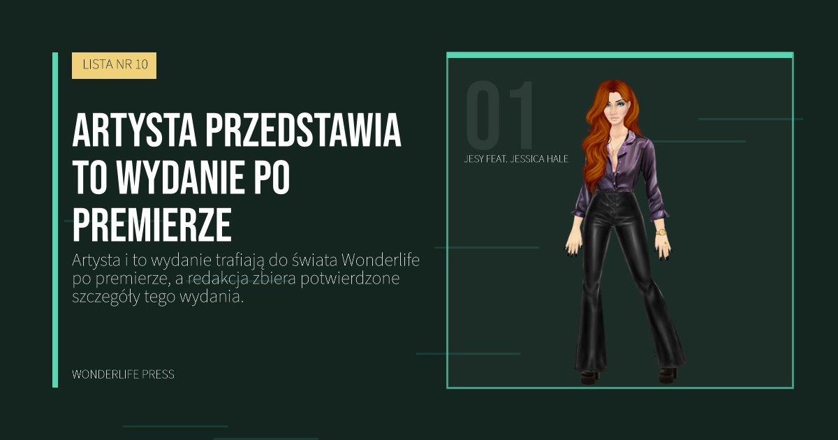 Wonderlife Press: Artysta przedstawia to wydanie po premierze. portret artystów. LISTA NR 10.