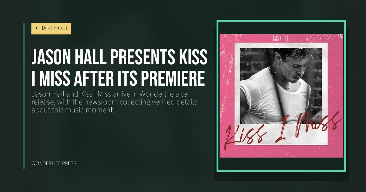 Wonderlife Press: Jason Hall presents Kiss I Miss after its premiere. release artwork. CHART NO. 3.