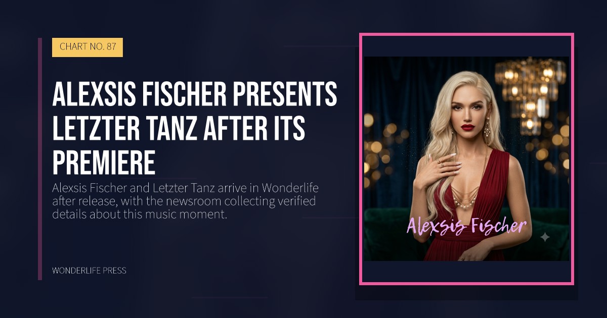 Wonderlife Press: Alexsis Fischer presents Letzter Tanz after its premiere. release artwork. CHART NO. 87.
