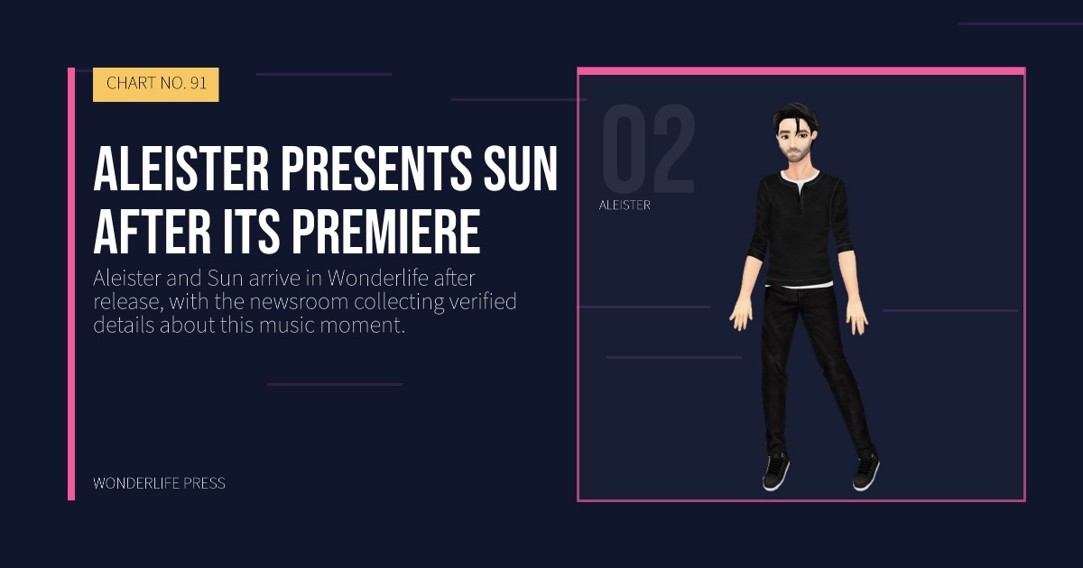 Wonderlife Press: Aleister presents Sun after its premiere. artist portrait. CHART NO. 91.
