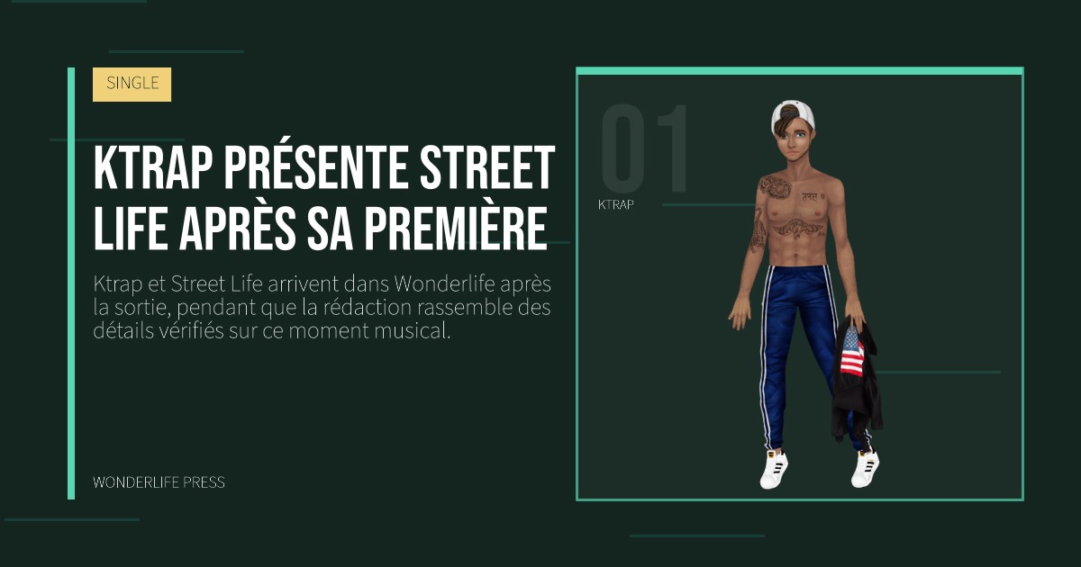 Wonderlife Press: Ktrap présente Street Life après sa première. portrait des artistes. SINGLE.