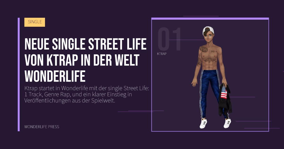 Wonderlife Press: Neue single Street Life von Ktrap in der Welt Wonderlife. Künstlerporträt. SINGLE.