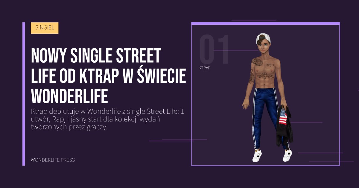 Wonderlife Press: Nowy single Street Life od Ktrap w świecie Wonderlife. portret artystów. SINGIEL.