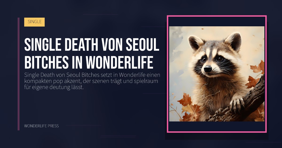 Wonderlife Press: Single Death von Seoul Bitches in Wonderlife. Veröffentlichungscover. SINGLE.