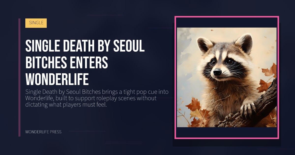 Wonderlife Press: Single Death by Seoul Bitches enters Wonderlife. release artwork. SINGLE.