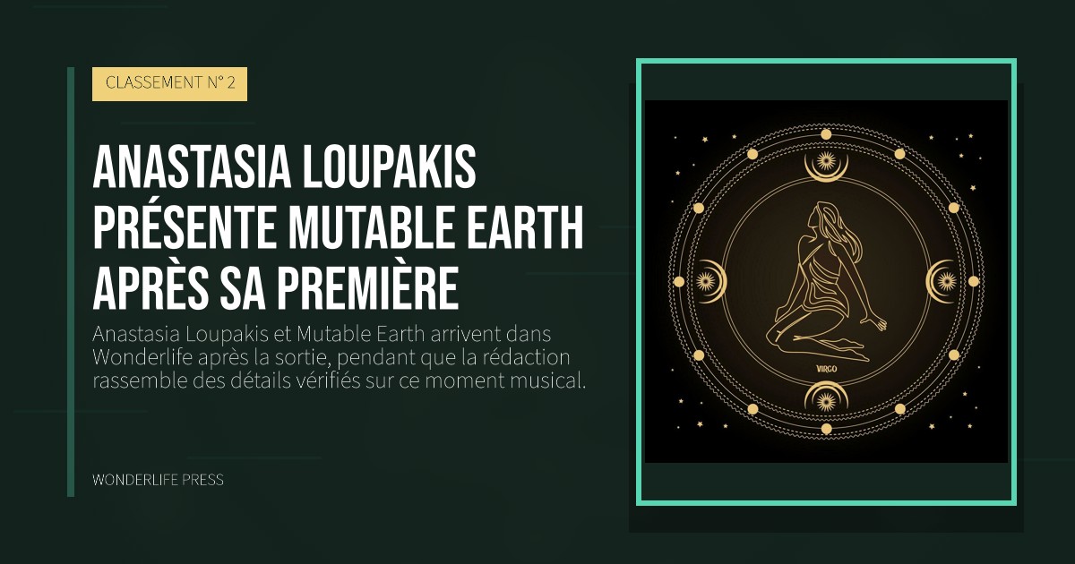 Wonderlife Press: Anastasia Loupakis présente Mutable Earth après sa première. pochette de la sortie. CLASSEMENT N° 2.