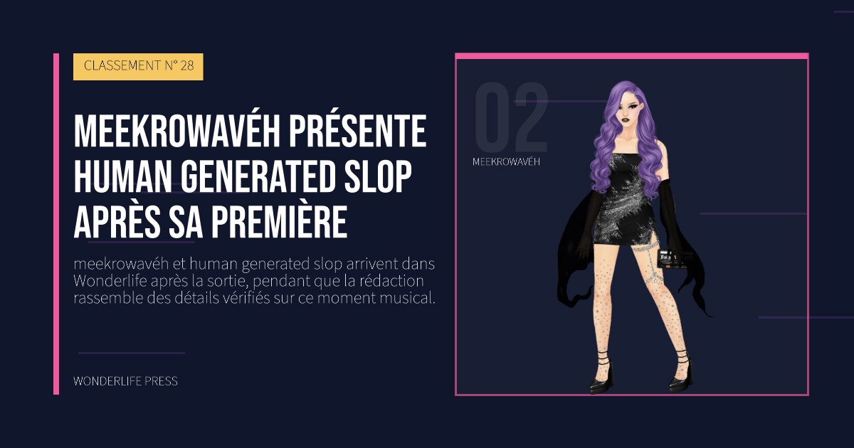 Wonderlife Press: meekrowavéh présente human generated slop après sa première. portrait des artistes. CLASSEMENT N° 28.