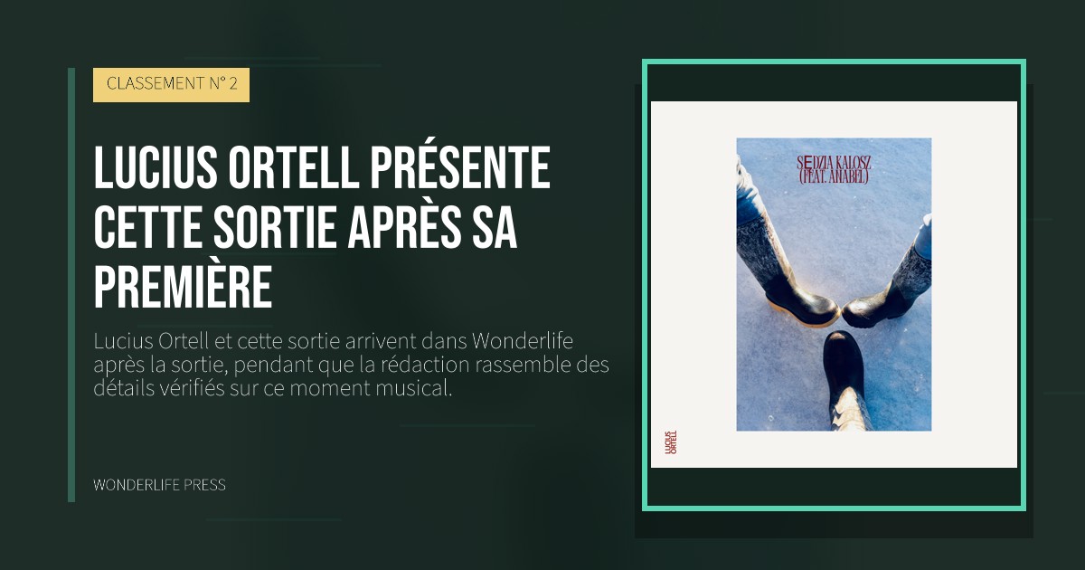Wonderlife Press: Lucius Ortell présente cette sortie après sa première. pochette de la sortie. CLASSEMENT N° 2.