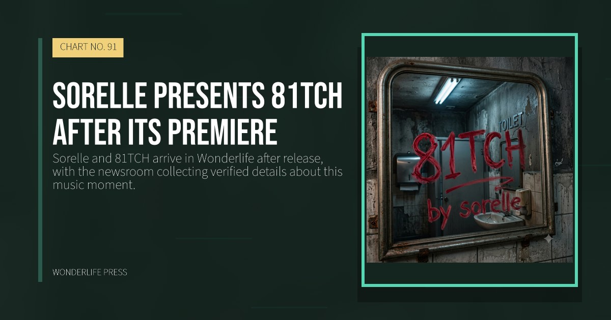 Wonderlife Press: Sorelle presents 81TCH after its premiere. release artwork. CHART NO. 91.