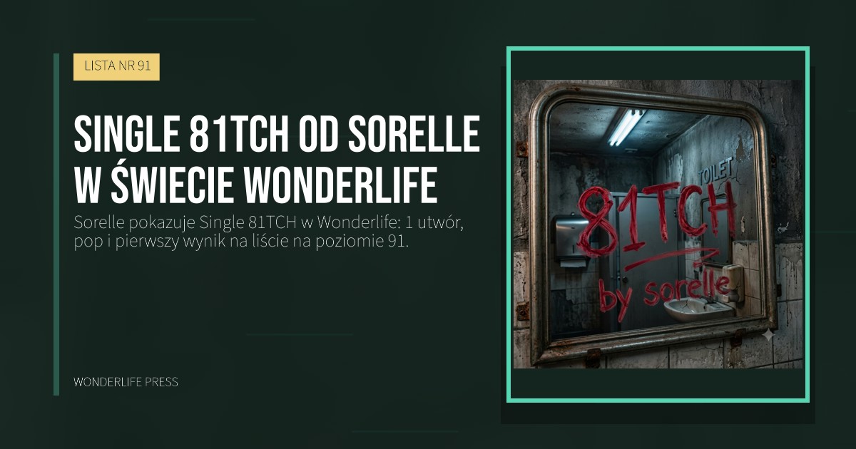 Wonderlife Press: Single 81TCH od Sorelle w świecie Wonderlife. okładka wydawnictwa. LISTA NR 91.