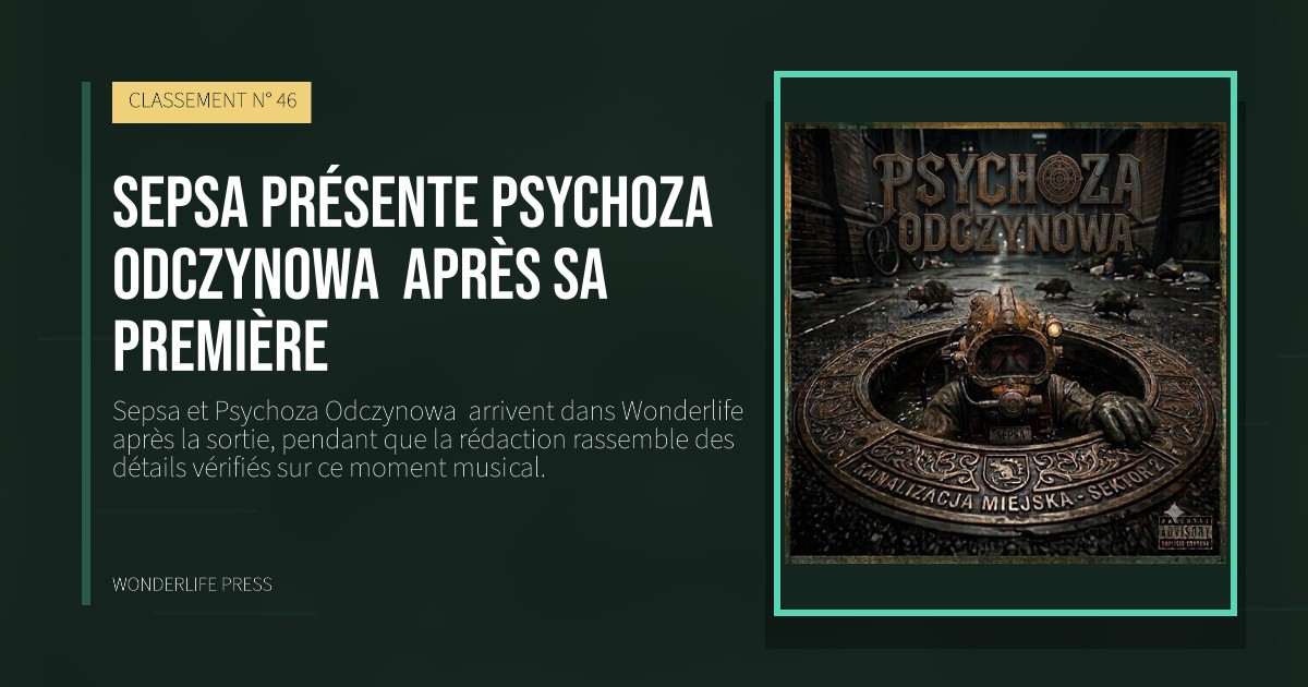 Wonderlife Press: Sepsa présente Psychoza Odczynowa  après sa première. pochette de la sortie. CLASSEMENT N° 46.
