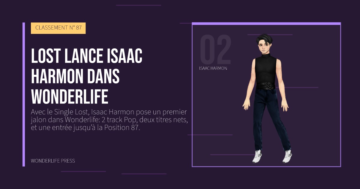 Wonderlife Press: Lost lance Isaac Harmon dans Wonderlife. portrait des artistes. CLASSEMENT N° 87.