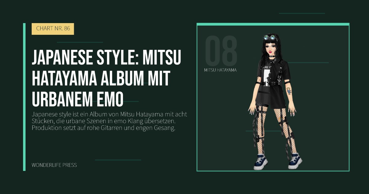 Wonderlife Press: Japanese style: Mitsu Hatayama Album mit urbanem emo. Künstlerporträt. CHART NR. 86.