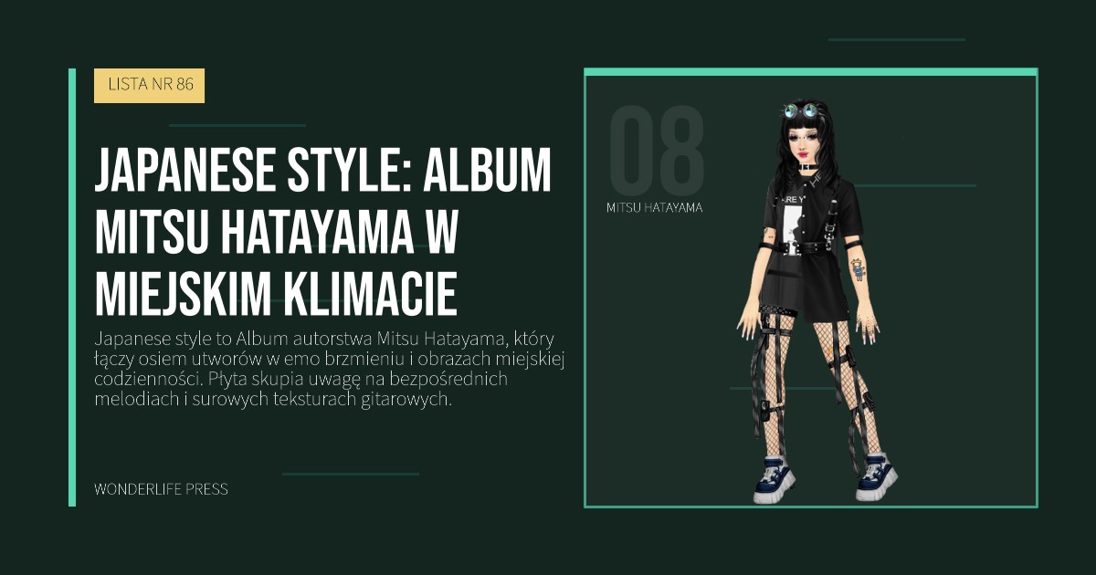 Wonderlife Press: Japanese style: Album Mitsu Hatayama w miejskim klimacie. portret artystów. LISTA NR 86.