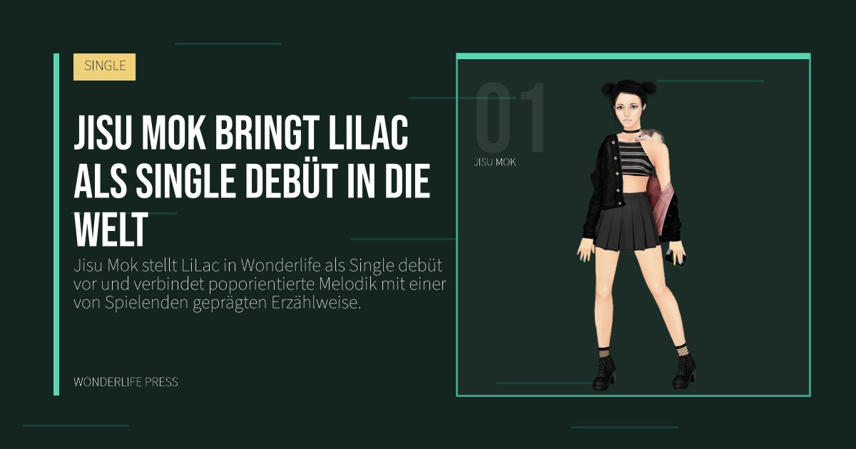 Wonderlife Press: jisu mok bringt LiLac als Single debüt in die Welt. Künstlerporträt. SINGLE.