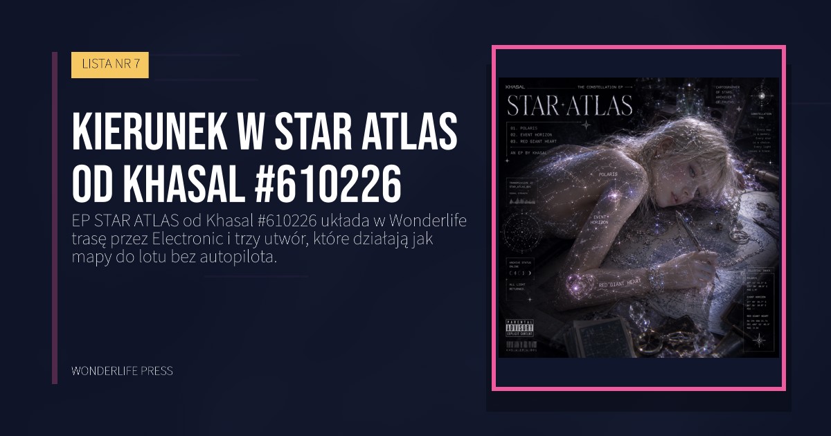 Wonderlife Press: Kierunek w STAR ATLAS od Khasal #610226. okładka wydawnictwa. LISTA NR 7.